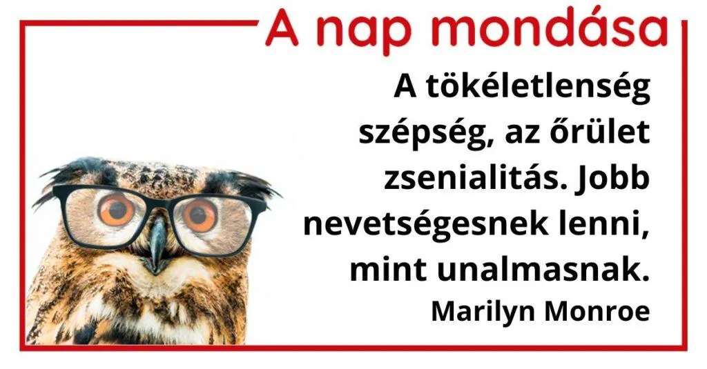 Marilyn Monroe idézet